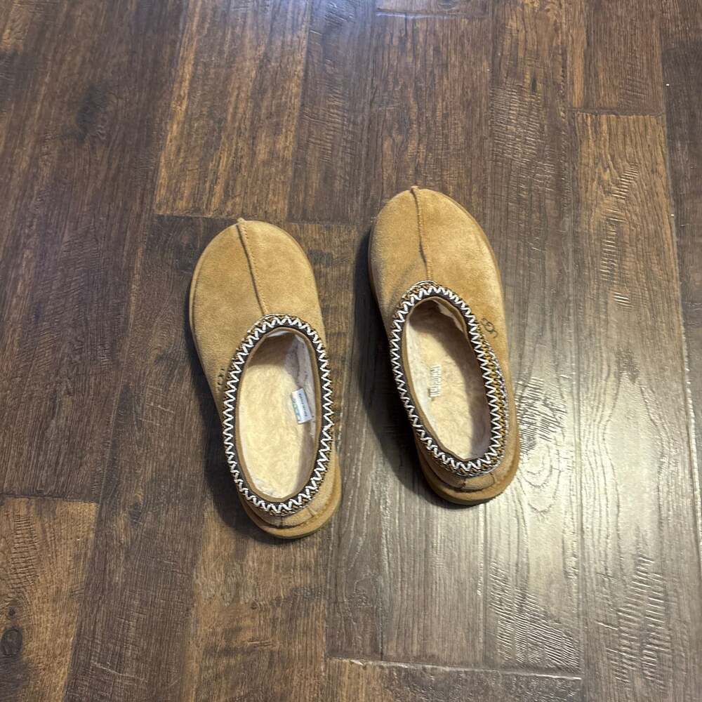 UGG Tasman Chestnut Suede Slippers